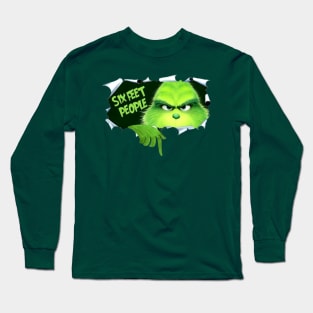 Grinch Design Long Sleeve T-Shirt